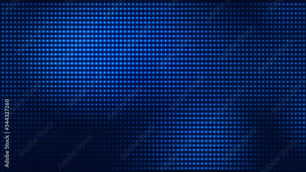 Poster dot blue pattern screen led light gradient texture background. abstract technology big data digital 