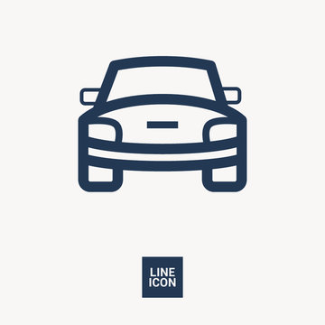 car front line icon for web and app