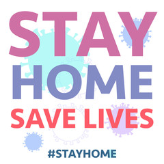 Stay home stay safe banner