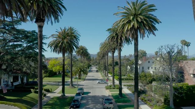 Aerial video of Los Angeles