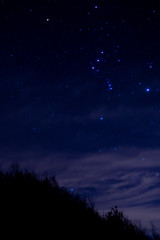 Fototapeta na wymiar Astrophotography Star Orion's Belt Night