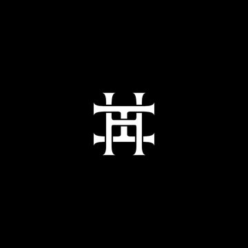 vector initial letter HH monogram icon logo design template illustration eps 10