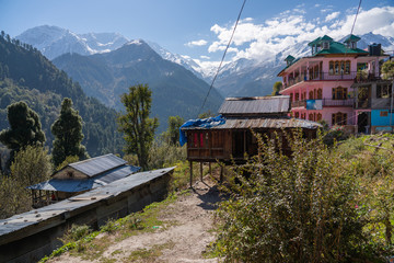 Kasol Tosh village in Northern India 