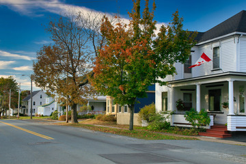 fall day in Lunenberg in Nova Scotia