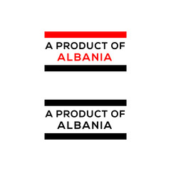Obraz premium a product of Albania stamp or seal design vector download