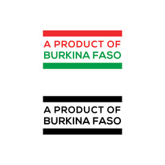 a product of Burkina Faso stamp or seal design vector download