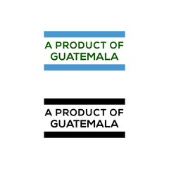 a product of Guatemala stamp or seal design vector download