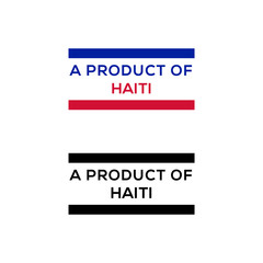 a product of Haiti stamp or seal design vector download