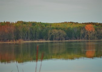 Autumn on the lake, peace and tranquility