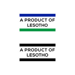 a product of Lesotho stamp or seal design vector download