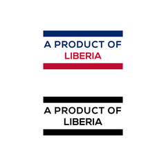 a product of Liberia stamp or seal design vector download