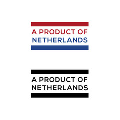 a product of Netherlands stamp or seal design vector download