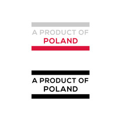 a product of Poland stamp or seal design vector download