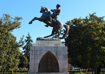 Samsun - Turkey. 19 May 2017. May 19 Ataturk's sculpture in Samsun. 19 May youth and sports holiday.