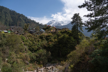 Kasol Tosh village in Northern India 