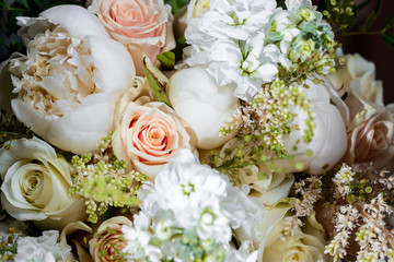 wedding bouquet of roses
