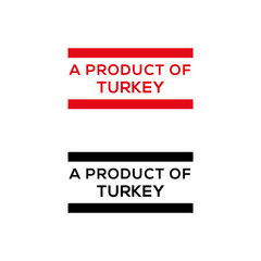 a product of Turkey stamp or seal design vector download