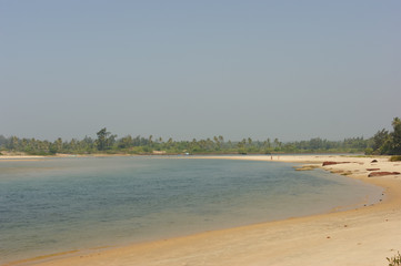 Fototapeta na wymiar Seascape in Goa in India