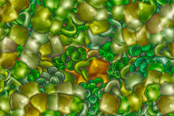 Abstract animation of rotating sphere decaying into multicolored moving particles on black background. Animation. Technology and science backdrop.