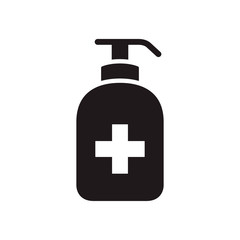 Antiseptic, anti bacterial soap icon in trendy flat style design. Vector graphic illustration. Hygiene symbol and healthcare. Suitable for website design, logo, app, template, and ui. EPS 10.