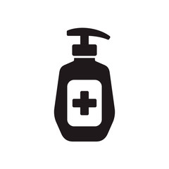 Antiseptic, anti bacterial soap icon in trendy flat style design. Vector graphic illustration. Hygiene symbol and healthcare. Suitable for website design, logo, app, template, and ui. EPS 10.