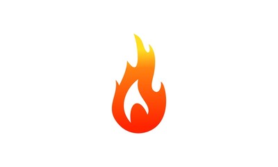 hot flame fire vector