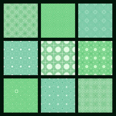 Big set green collection of simple cover, background for textile, material, fabric , business card or invitation, beautiful retro texture 