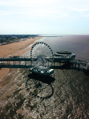 Ferris wheel on the beach in Holland