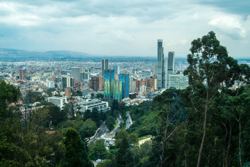 City of bogota seen from montserrat hill – Colombia