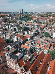 Amsterdam Netherlands, city in Europe. Aerial photography