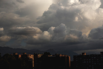 Sunset in Bogotá DC, Colombia 