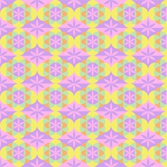 Beautiful of Colorful Flower, Repeated, Abstract, Illustrator Floral Pattern Wallpaper. Image for Printing on Paper, Wallpaper or Background, Covers, Fabrics