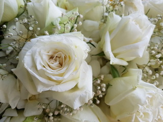 wedding bouquet of roses