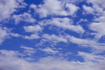 blue sky with clouds