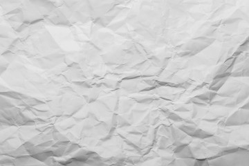 White wrinkled paper texture