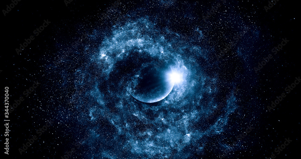Canvas Prints image of outer space. . mixed media