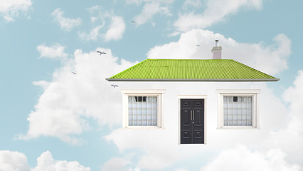 Real estate concept . Mixed media