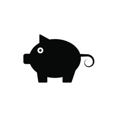 Piggy bank icon template