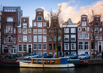 Dutch Canal Houses in Amsterdam