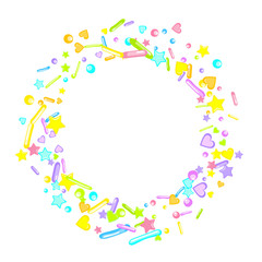 Sprinkles grainy. Cupcake dessert bakery confetti