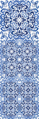 Ethnic ceramic tiles in portuguese azulejo.