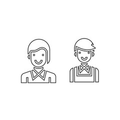boy and girl icon vector illustration design