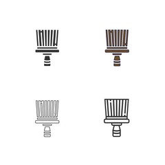 brush icon vector illustration design
