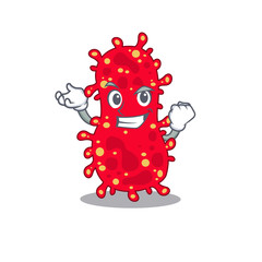 Fototapeta premium A dazzling moraxella mascot design concept with happy face