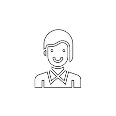 girl icon vector illustration design