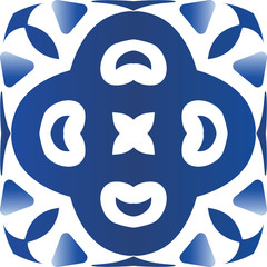 Traditional ornate portuguese azulejo.
