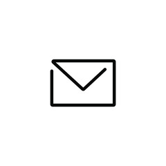 Mail thin icon in trendy flat style isolated on white background. Symbol for your web site design, logo, app, UI. Vector illustration, EPS