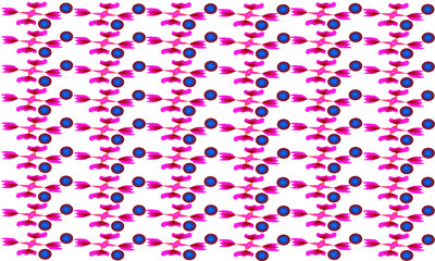 seamless pattern with pink flowers