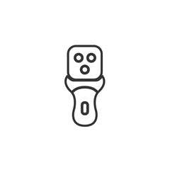 beard shaving machine icon vector illustration design