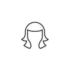 wig icon vector illustration design